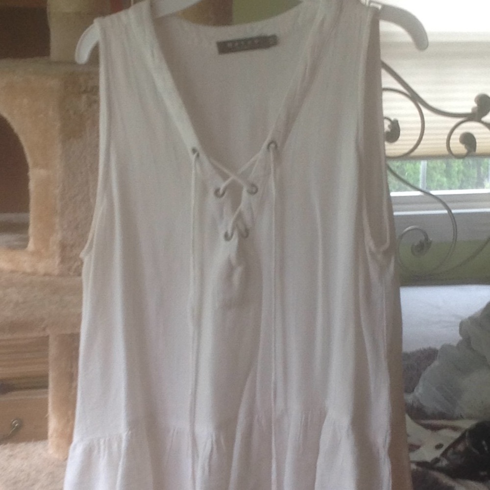 Flowing tank top.